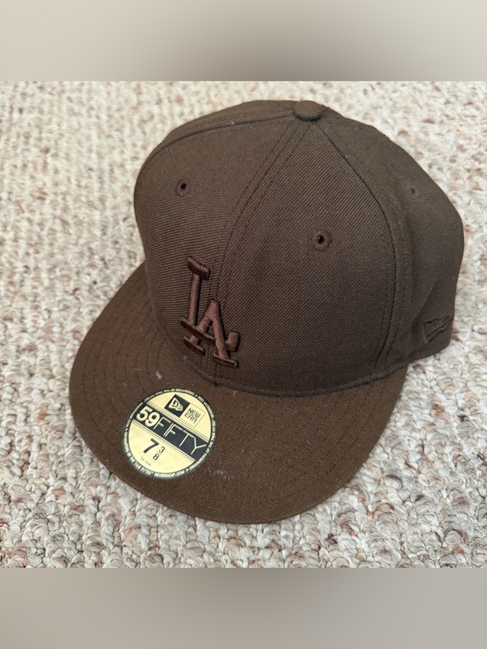 LA dodgers brown baseball hat